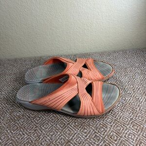 Merrell Sandals Womens Sz 9 Heather Copper Glaze Slide Open Toe Casual Comfy